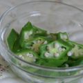 うさぎのシーマ's cooksnap of when they made オクラ、切って茹でるとこうなる♪.