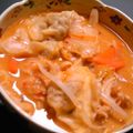 じょでぃー's cooksnap of when they made ワンタン入り！坦々風キムチスープ.
