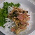 ｂｅｒｒｙ＋'s cooksnap of when they made 大根のサラダ★ベーコンとキノコソース.