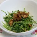 こん２'s cooksnap of when they made 豆苗のにんにく風味炒め.