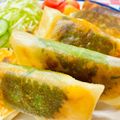 U☆kaoru's cooksnap of when they made 簡単ささ身・大葉・練り梅入り春巻き.