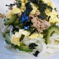 johnkunn's cooksnap of when they made ✿ゴーヤーとツナのサラダうどん✿.