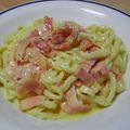 だってもん's cooksnap of when they made 手作り卵白パスタのカルボナーラ.