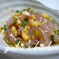 yukiはぴ's cooksnap of when they made イカの塩辛★天かす和え.