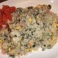 きらり流れ星's cooksnap of when they made 節約お掃除レシピ☆大根葉のチャーハン.