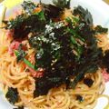 プーニー's cooksnap of when they made *明太子と大葉の和風スパゲティ*.