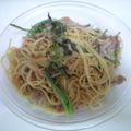 salymama's cooksnap of when they made フライパン一つで簡単♪野菜豚肉和風パスタ.