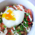くまもち's cooksnap of when they made 朝ご飯♪納豆と半熟たまごのとろとろ丼♪.