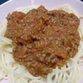 qoouru's cooksnap of when they made 味の決め手はコレ!!ママのミートソース♪.