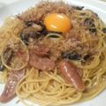 CoffeeCoco's cooksnap of when they made 隠しクリーム＊茸とベーコンの醤油パスタ.