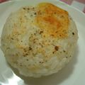 うさぎー's cooksnap of when they made 黒胡椒チーズ焼きおにぎり.