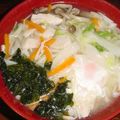 kikurage's cooksnap of when they made 残り物を美しく「塩煮込みうどん」.