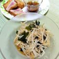 ＴＯＭＯ ＹＵ's cooksnap of when they made モヤシとワカメのポン酢合え.
