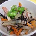 みちかな's cooksnap of when they made アーモンドとベーコン入り♪ひじき煮.