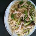 PuぷりんぷPu's cooksnap of when they made 超簡単★アスパラツナパスタ.