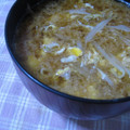 ゆみにゃむ's cooksnap of when they made 簡単なのに美味しい♪もやしと卵の味噌汁.