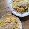 yunapi☆'s cooksnap of when they made なめたけの和風クリームパスタ.