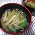 チョビ～☆'s cooksnap of when they made 大根と水菜のスープ.