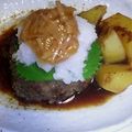さこリン's cooksnap of when they made レンコンごろごろハンバーグ♪.