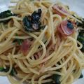 torute12's cooksnap of when they made ランチに☆ほうれん草とハムの和風パスタ☆.