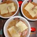 creamcrepe's cooksnap of when they made おさかなソーセージと餅キャベチーズスープ.