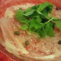 managaha23's cooksnap of when they made 酒のつまみにピッタリ！鯛のカルパッチョ.