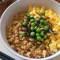 愛果mama's cooksnap of when they made ３色鶏そぼろどんぶり～♪.
