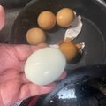 トコタン's cooksnap of when they made ガス代節約！　ゆでたまごの作り方.