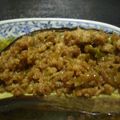 まりもりくん's cooksnap of when they made ■和風米なす　ひき肉のせ　■.