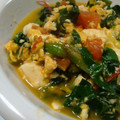 mmameco's cooksnap of when they made トマトとつるむらさきのふわふわ炒め☆.