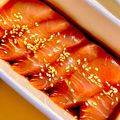 tomitomico's cooksnap of when they made 鰺の刺身をアレンジして、ごま鰺丼.