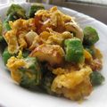 ちばたま's cooksnap of when they made トロん！オクラとカマボコの玉子炒め.