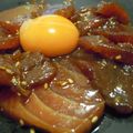 abumix's cooksnap of when they made まぐろのユッケ.