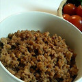 airyouyuu's cooksnap of when they made 黒糖生姜の鶏そぼろ.