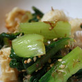 ちょぼねえ's cooksnap of when they made 青梗菜とちくわのポン酢ごま和え！.