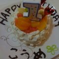umetema's cooksnap of when they made 1歳Birthday★離乳食期仕様ケーキ.