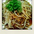 Ｅ－１０'s cooksnap of when they made 財布に優しい✿もやしとひき肉炒め.