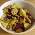 Nekozame's cooksnap of when they made ✿薩摩芋と胡桃とレーズンの❀バター醤油味.