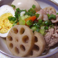 marine's cooksnap of when they made 定番☆れんこんと豚肉の煮物.