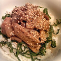 through111's cooksnap of when they made ゆず胡椒と大葉のさっぱり豚丼.