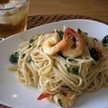 mangoari's cooksnap of when they made 無国籍♡海老とバジルの油そうめん.