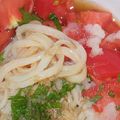 新鮮美感's cooksnap of when they made トマト冷やしうどん.