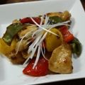 Risoa 51's cooksnap of when they made パプリカと胸肉のヘルシー油淋鶏.