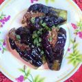 千恵子☆'s cooksnap of when they made 小ナスのひき肉はさみ揚げ.