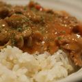 komugiko's cooksnap of when they made ビーフストロガノフ.