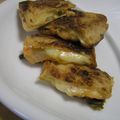 masakohママ's cooksnap of when they made ✿マヨキムチーズIN油揚げ包み✿.