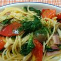 mmameco's cooksnap of when they made つるむらさきの夏ぅ～な☆トマトパスタ.