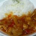 ﾏﾛﾆ's cooksnap of when they made チキンのトマト煮込みライス添え♡.