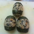 めそ。's cooksnap of when they made 俵おにぎり*簡単なのにかわいい!お弁当に.