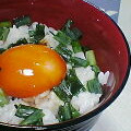 ボンタツ's cooksnap of when they made ✿卵黄のしょうゆ漬けのせご飯✿.